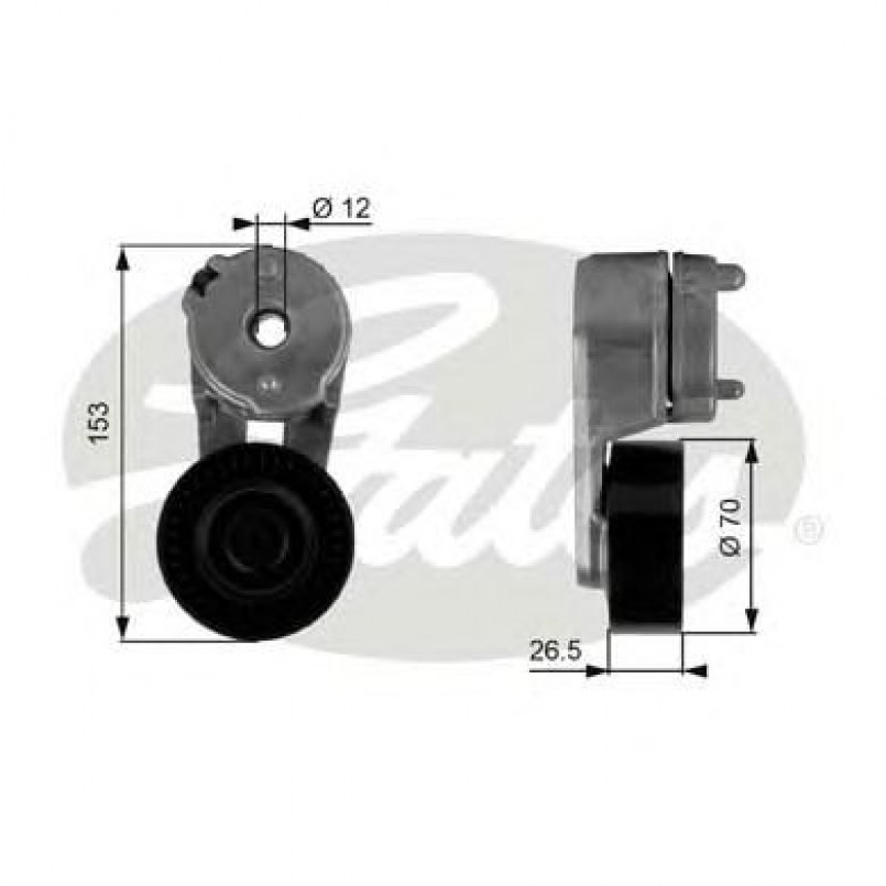 T38163 (7808-21063)  Механізм натягу ременя GATES DRIVEALIGN MV TENS