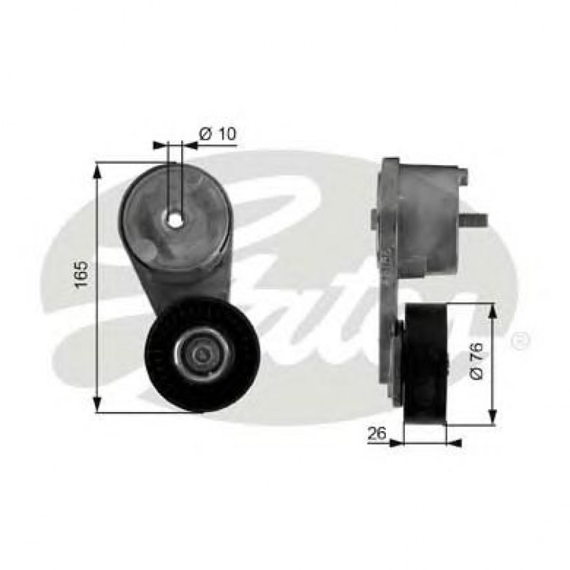 T38164 (7808-21064)  Натяжний ролик ременя GATES DRIVEALIGN MV TENS