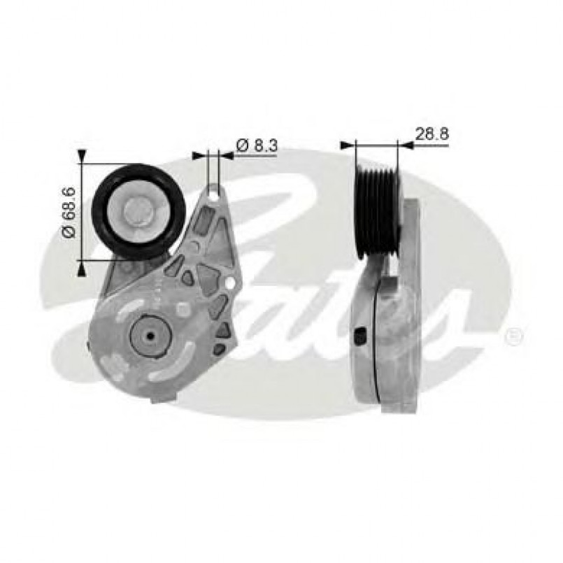 T38175 (7808-21075)  Механізм натягу ременя GATES DRIVEALIGN MV TENS