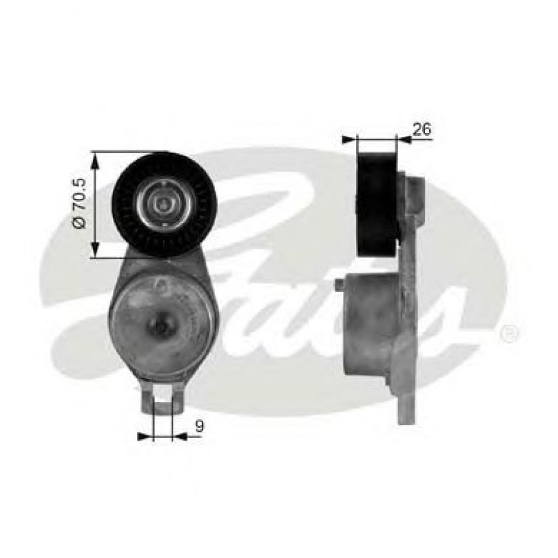 T38185 (7808-21085)  Механізм натягу ременя GATES DRIVEALIGN MV TENS