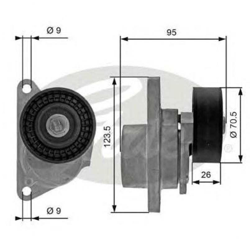 T38190 (7808-21090)  Механізм натягу ременя GATES DRIVEALIGN MV TENS