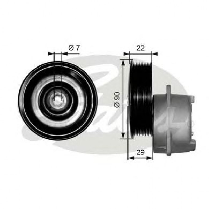 T38205 (7808-21105)  Механізм натягу ременя GATES DRIVEALIGN MV TENS