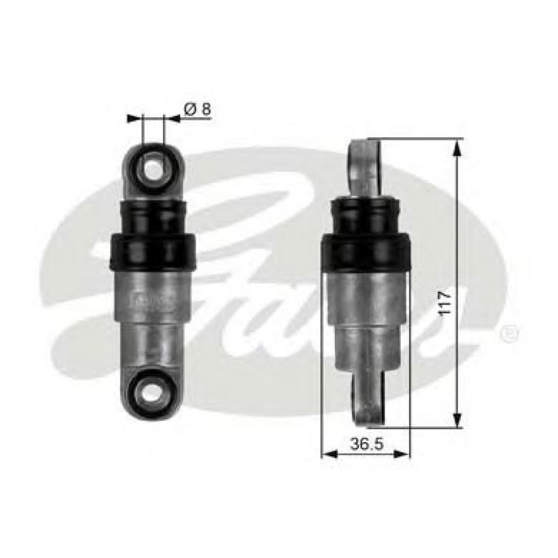 T38217 (7808-21117)  Механізм натягу ременя GATES DRIVEALIGN MV TENS