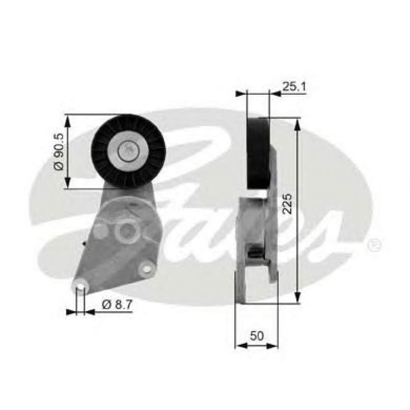 T38234 (7808-21134)  Механізм натягу ременя GATES DRIVEALIGN MV TENS