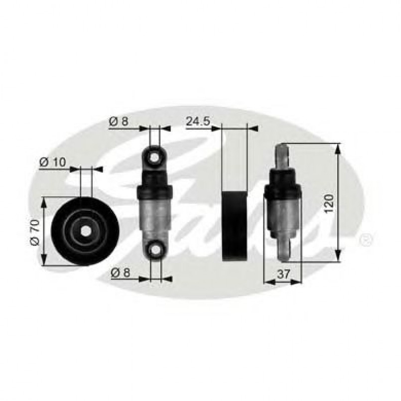 T38244 (7808-21144)  Механізм натягу ременя GATES DRIVEALIGN MV TENS