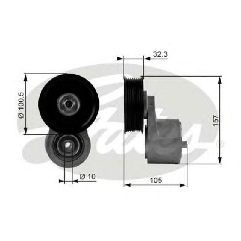 T38245 (7808-21145)  Механізм натягу ременя GATES DRIVEALIGN MV TENS