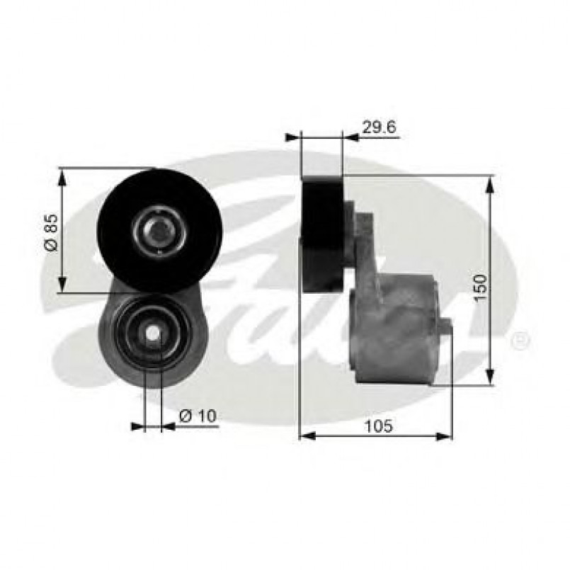 T38246 (7808-21146)  Механізм натягу ременя GATES DRIVEALIGN MV TENS