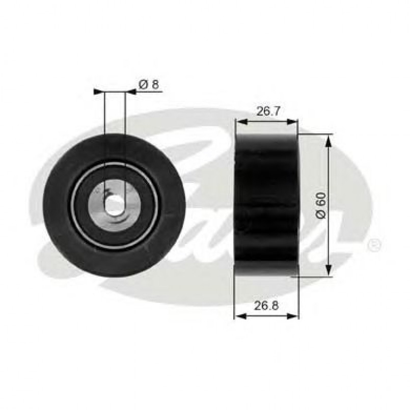 T38280 (7808-21180)  Обвідний ролик GATES DRIVEALIGN MV IDLER