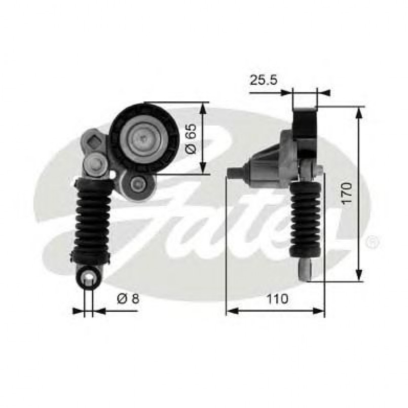 T38348 (7808-21248)  Механізм натягу ременя GATES DRIVEALIGN MV TENS