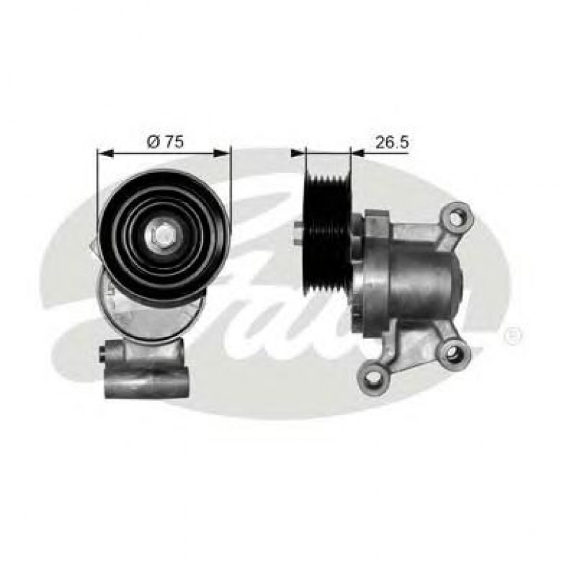 T38357 (7808-21257)  Натяжний ролик ременя GATES DRIVEALIGN MV TENS