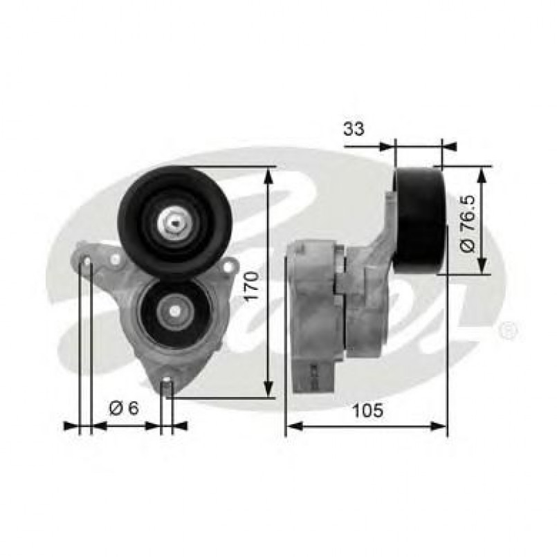 T38421 (7808-21321)  Механізм натягу ременя GATES DRIVEALIGN MV TENS