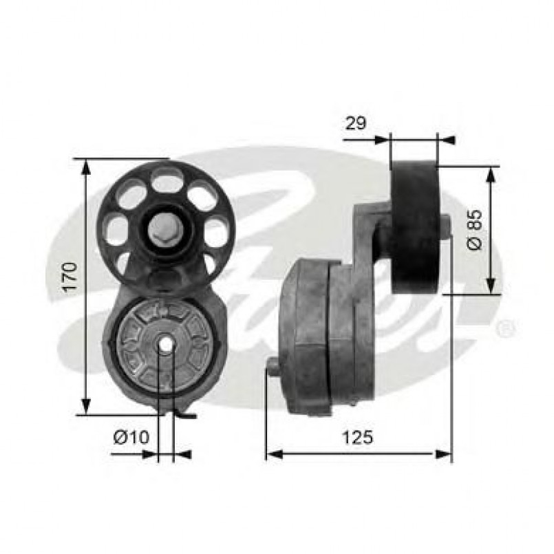 T38425 (7808-21325)  Механізм натягу ременя GATES DRIVEALIGN MV TENS