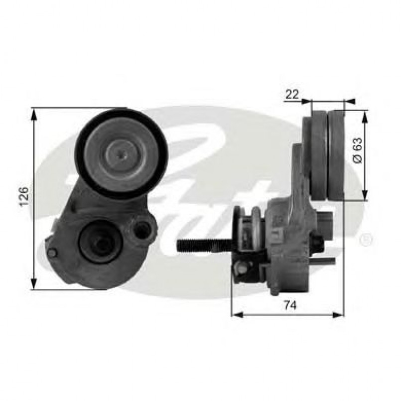 T38433 (7808-21333)  Механізм натягу ременя GATES DRIVEALIGN MV TENS