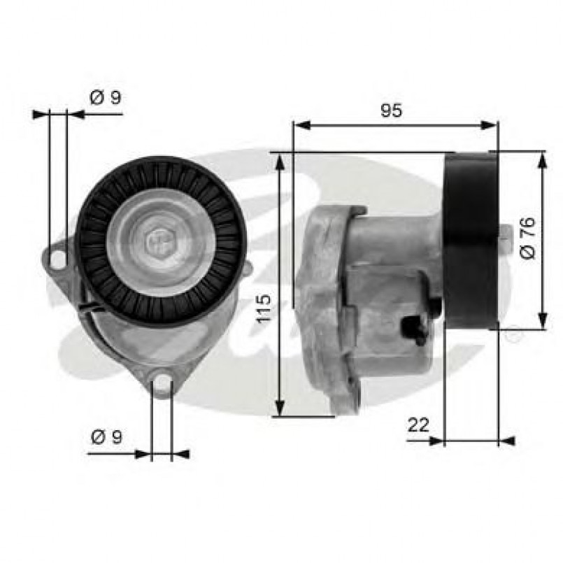 T38448 (7808-21348)  Механізм натягу ременя GATES DRIVEALIGN MV TENS
