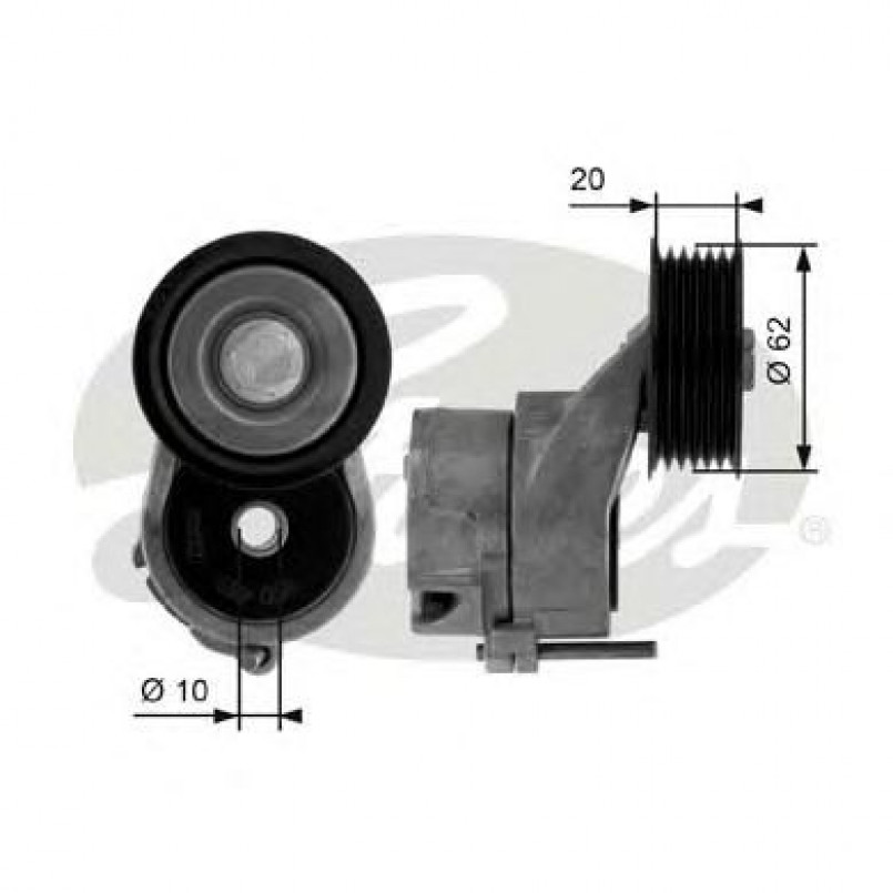 T38450 (7808-21350)  Механізм натягу ременя GATES DRIVEALIGN MV TENS