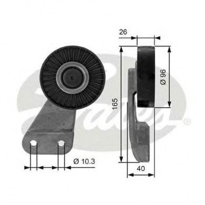 T38461 (7808-21361)  Обвідний ролик GATES DRIVEALIGN MV IDLER
