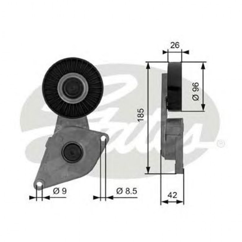 T38464 (7808-21364)  Механізм натягу ременя GATES DRIVEALIGN MV TENS