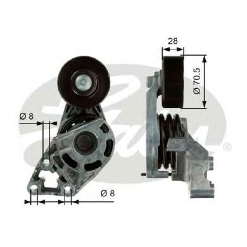 T38472 (7808-21372)  Механізм натягу ременя GATES DRIVEALIGN MV TENS