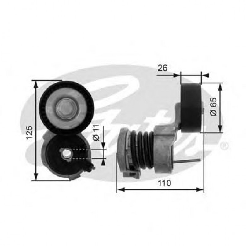 T39021 (7808-21421)  Механізм натягу ременя GATES DRIVEALIGN MV TENS
