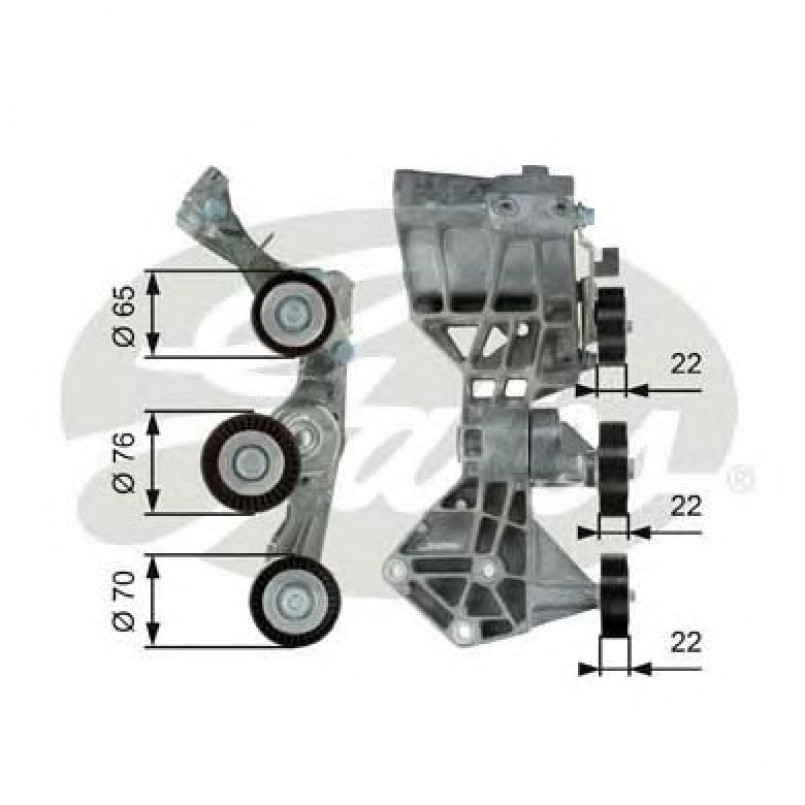 T39064 (7808-21464) Механізм натягу ременя GATES DRIVEALIGN MV TENS