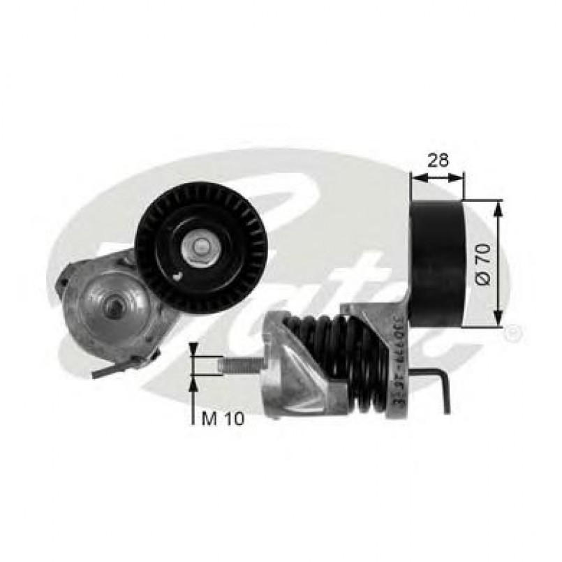 T39085 (7808-21485)  Механізм натягу ременя GATES DRIVEALIGN MV TENS