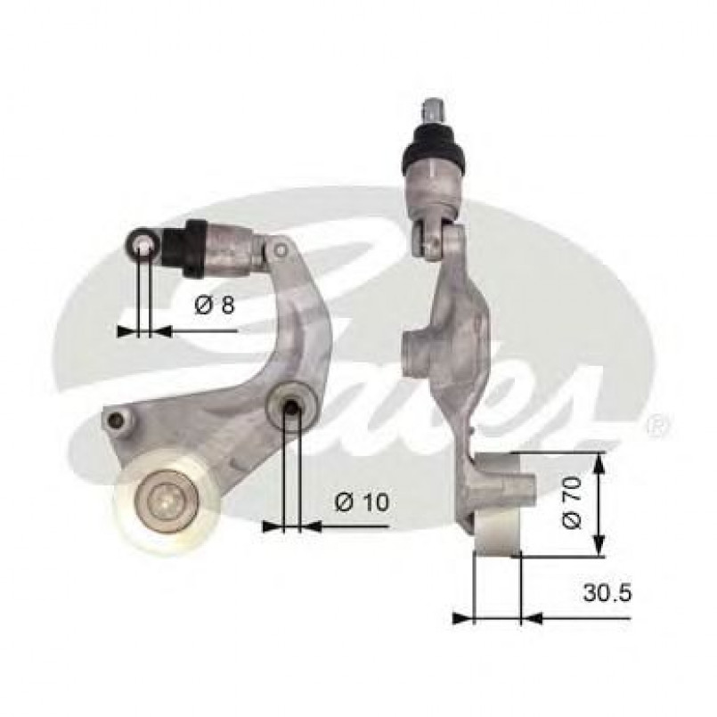 T39110 (7808-21510)  Механізм натягу ременя GATES DRIVEALIGN MV TENS