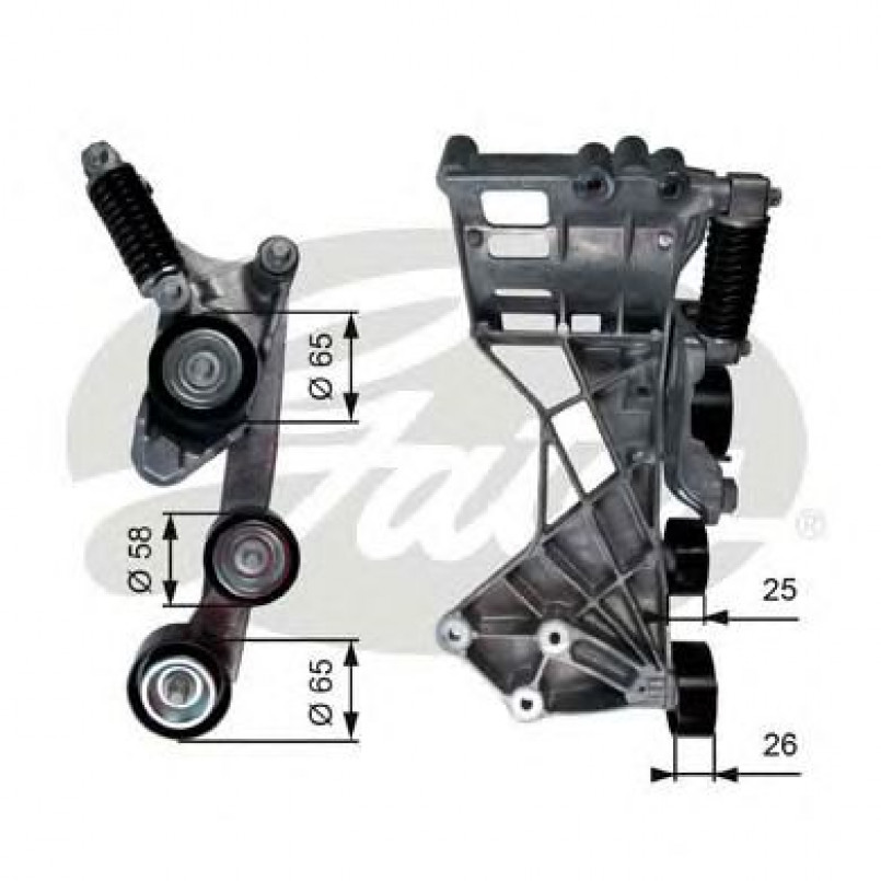 T39136 (7808-21536)  Механізм натягу ременя GATES DRIVEALIGN MV TENS