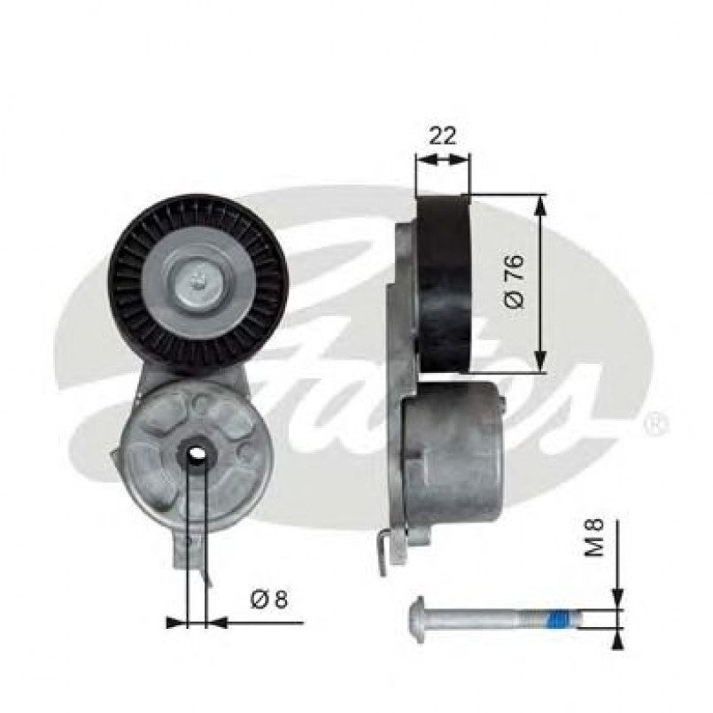 T39141 (7808-21541)  Механізм натягу ременя GATES DRIVEALIGN MV TENS