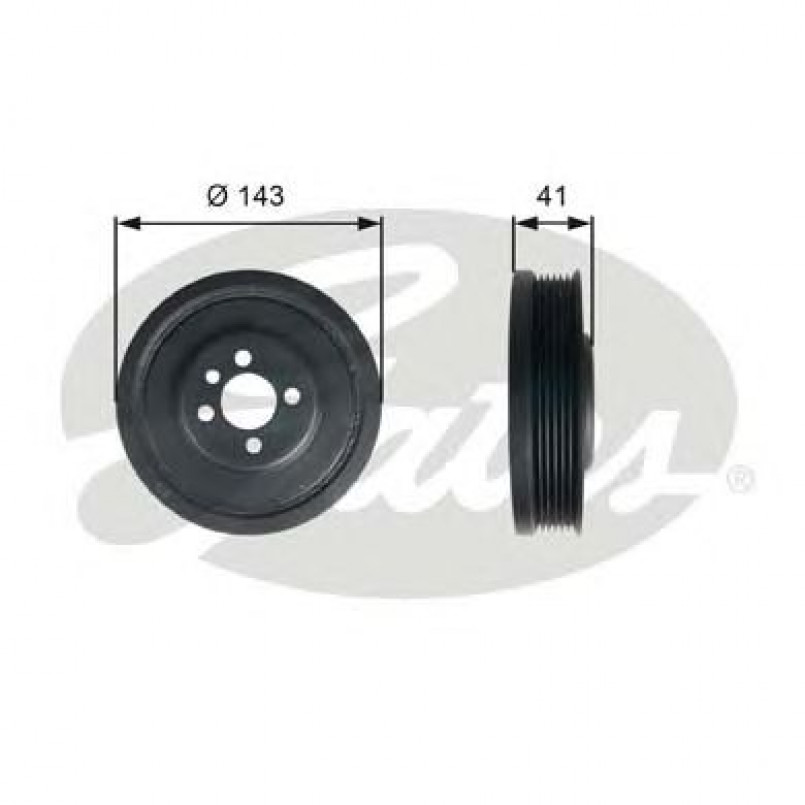 TVD1001 (7845-10006) Шків колінчастого валу (демпфер) GATES DRIVEALIGN DAMPER