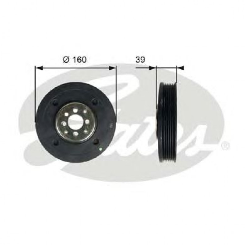 TVD1004 (7845-10009)  Шків колінчастого валу (демпфер) GATES DRIVEALIGN DAMPER