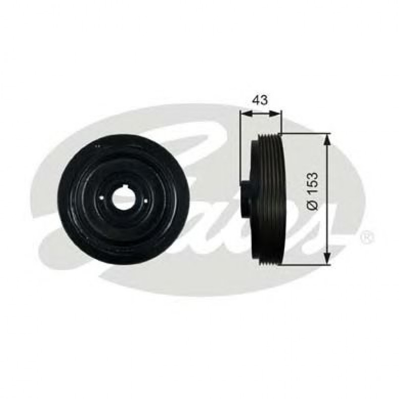 TVD1005 (7845-10010)  Шків колінчастого валу (демпфер) GATES DRIVEALIGN DAMPER