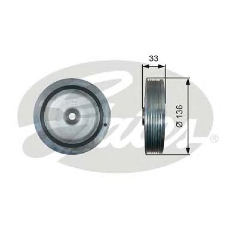 TVD1008 (7845-10013)  Шків колінчастого валу (демпфер) GATES DRIVEALIGN DAMPER
