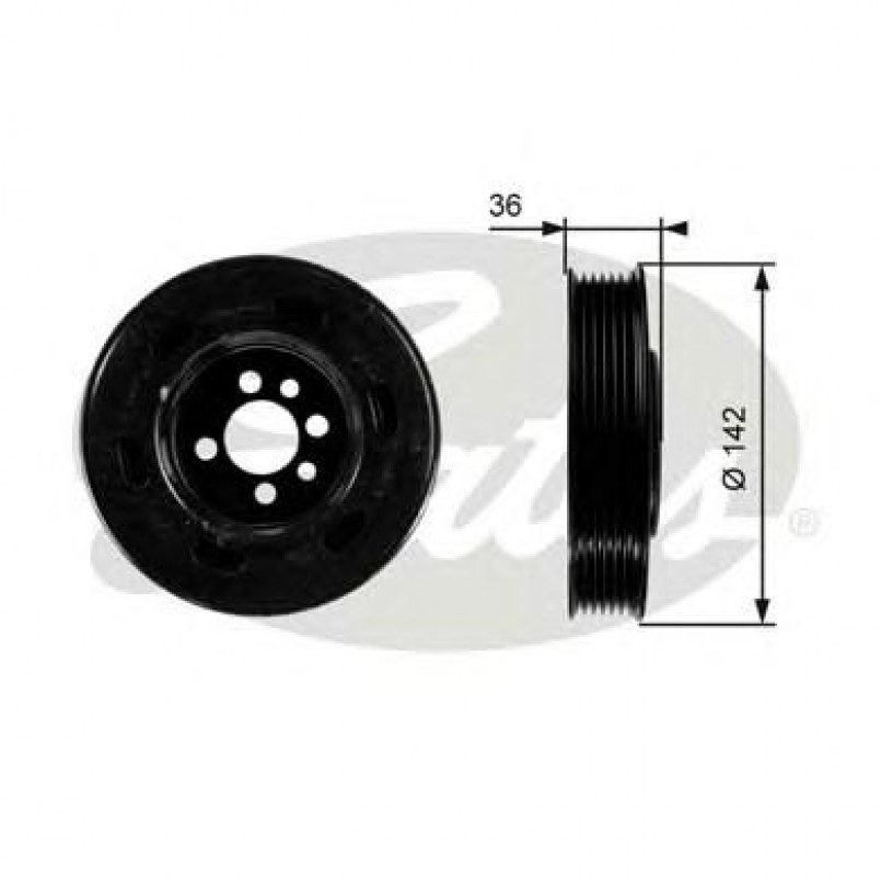 TVD1009 (7845-10014)  Шків колінчастого валу (демпфер) GATES DRIVEALIGN DAMPER
