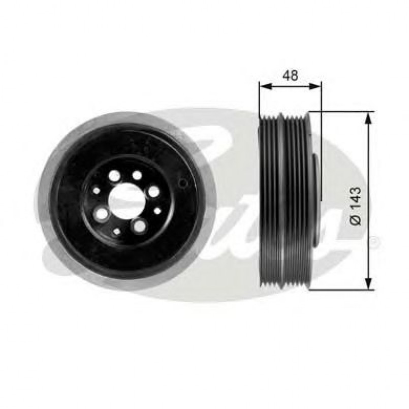 TVD1015 (7845-10020)  Шків колінчастого валу (демпфер) GATES DRIVEALIGN DAMPER