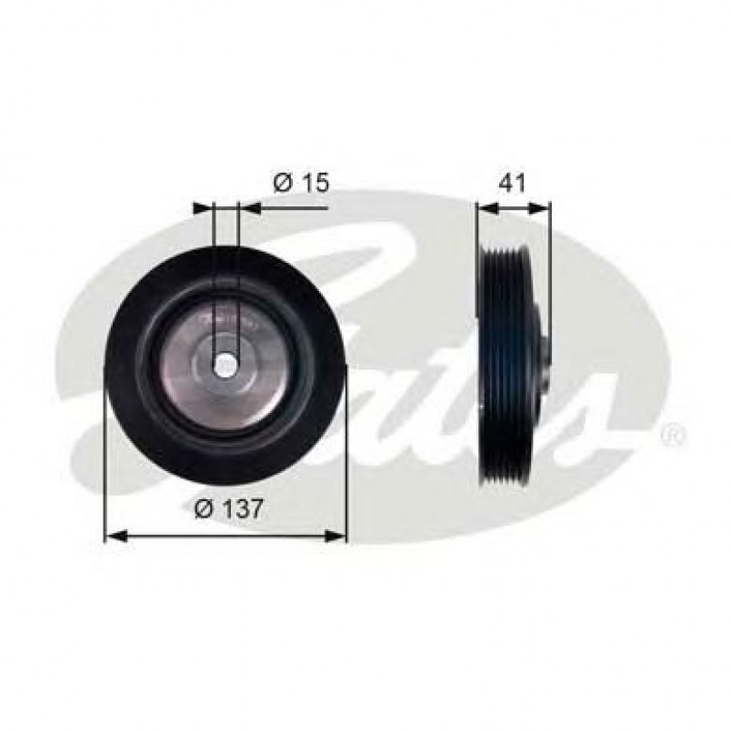 TVD1043 (7845-10023)  Шків колінчастого валу (демпфер) GATES DRIVEALIGN DAMPER
