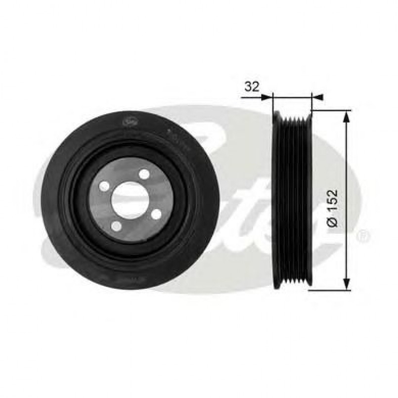 TVD1044 (7845-10024)  Шків колінчастого валу (демпфер) GATES DRIVEALIGN DAMPER