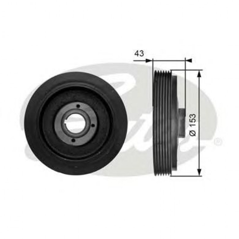 TVD1047 (7845-10027)  Шків колінчастого валу (демпфер) GATES DRIVEALIGN DAMPER