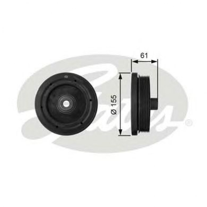 TVD1021 (7845-10033)  Шків колінчастого валу (демпфер) GATES DRIVEALIGN DAMPER