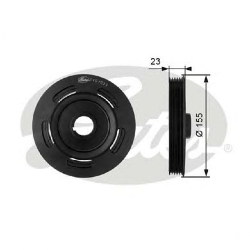 TVD1023 (7845-10035)  Шків колінчастого валу (демпфер) GATES DRIVEALIGN DAMPER