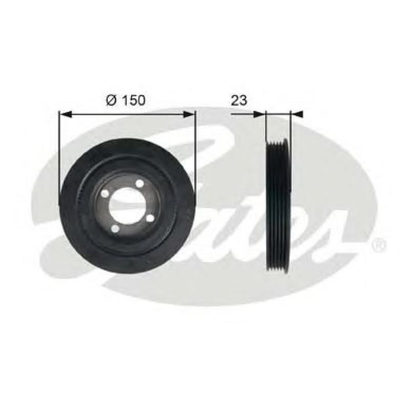 TVD1026 (7845-10038)  Шків колінчастого валу (демпфер) GATES DRIVEALIGN DAMPER