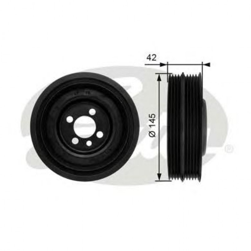 TVD1031 (7845-10043)  Шків колінчастого валу (демпфер) GATES DRIVEALIGN DAMPER
