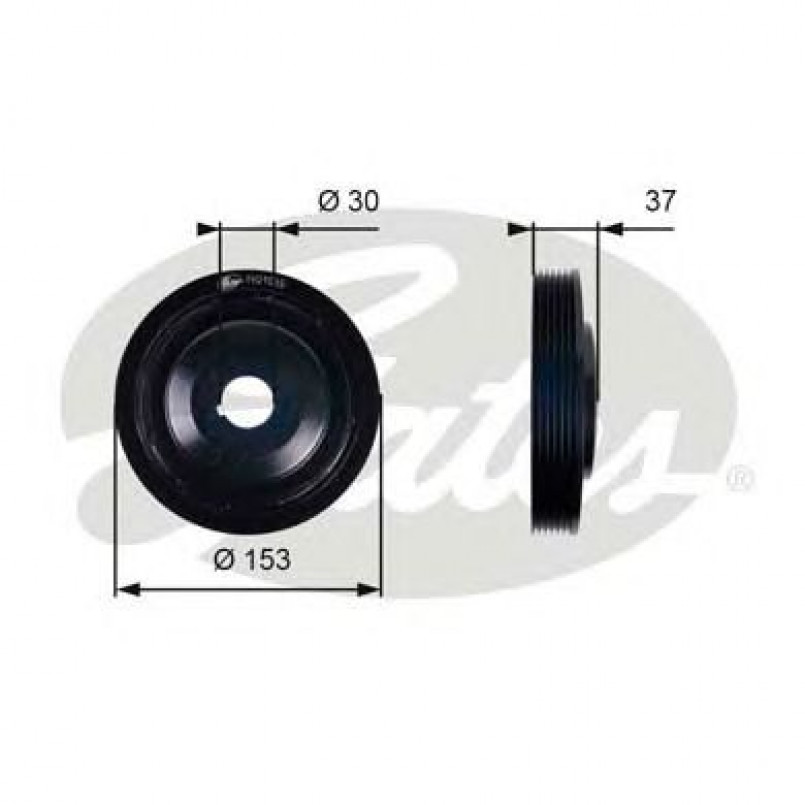 TVD1035 (7845-10047)  Шків колінчастого валу (демпфер) GATES DRIVEALIGN DAMPER
