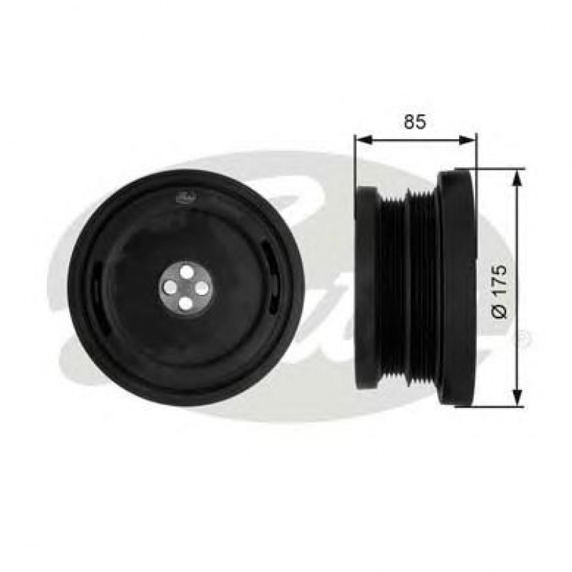 TVD1038 (7845-10050)  Шків колінчастого валу (демпфер) GATES DRIVEALIGN DAMPER