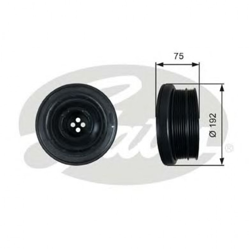 TVD1050 (7845-10055)  Шків колінчастого валу (демпфер) GATES DRIVEALIGN DAMPER