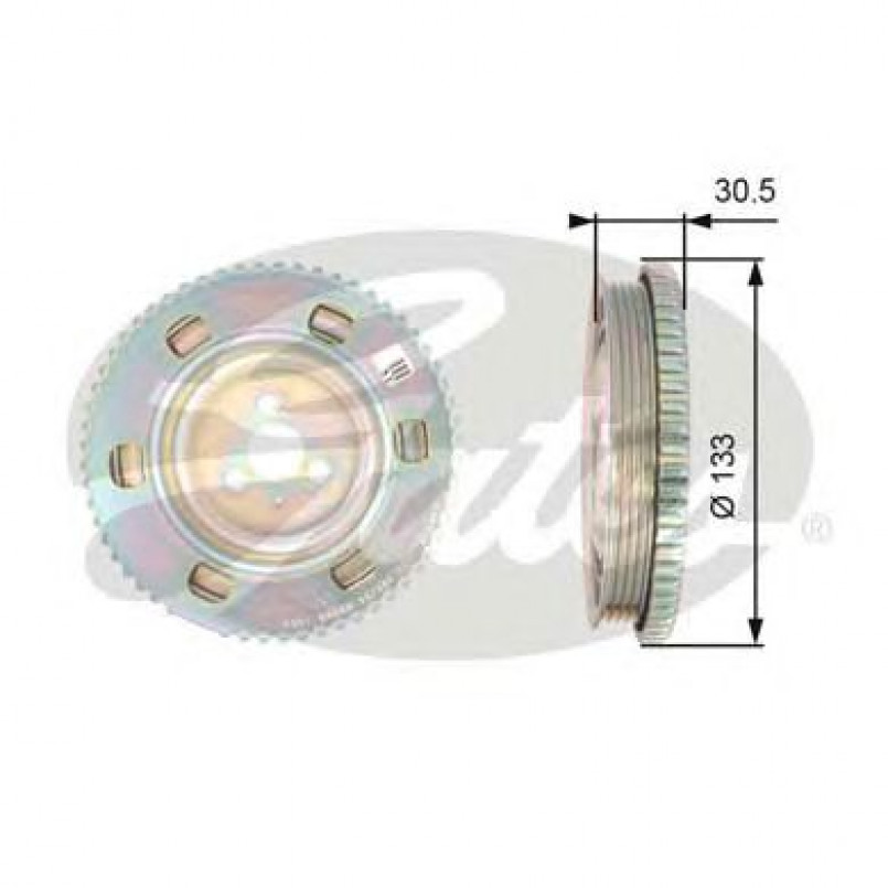 TVD1051 (7845-10056)  Шків колінчастого валу (демпфер) GATES DRIVEALIGN DAMPER