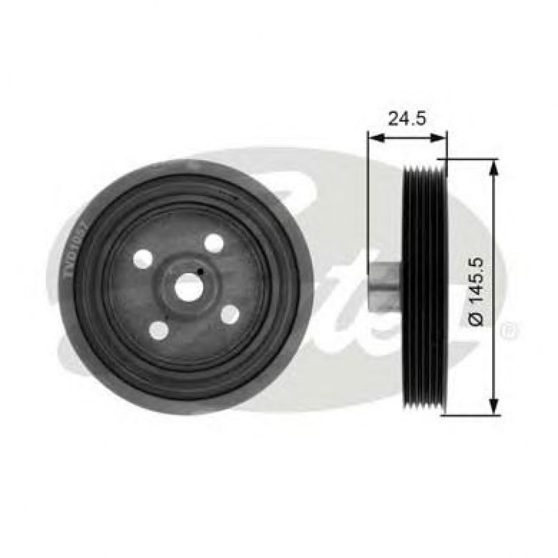TVD1057 (7845-10062)  Шків колінчастого валу (демпфер) GATES DRIVEALIGN DAMPER