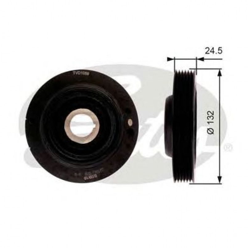 TVD1059 (7845-10064) Шків колінчастого валу (демпфер) GATES DRIVEALIGN DAMPER