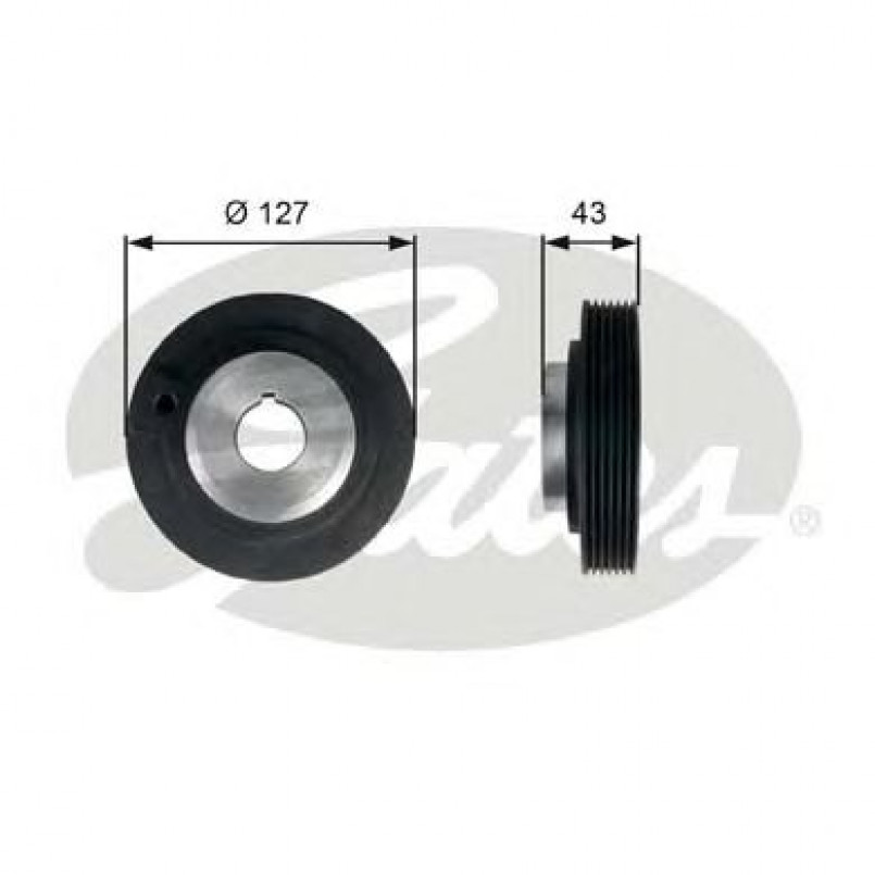 TVD1066 (7845-10071)  Шків колінчастого валу (демпфер) GATES DRIVEALIGN DAMPER