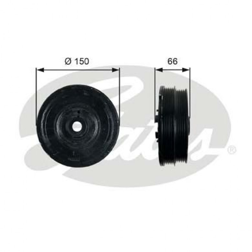 TVD1068 (7845-10073)  Шків колінчастого валу (демпфер) GATES DRIVEALIGN DAMPER