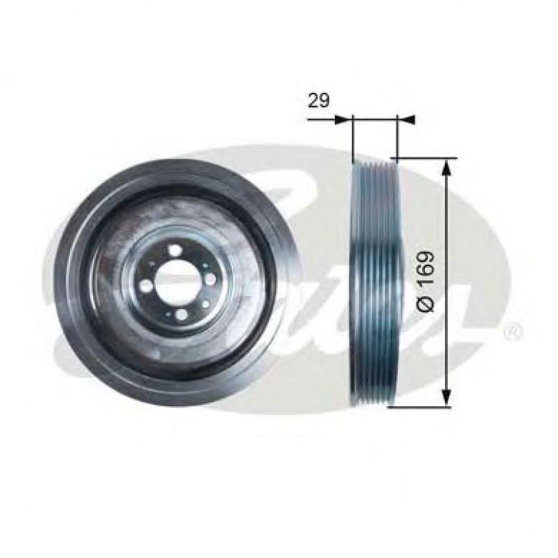 TVD1074 (7845-10078)  Шків колінчастого валу (демпфер) GATES DRIVEALIGN DAMPER
